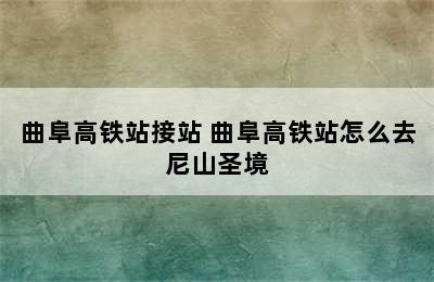 曲阜高铁站接站 曲阜高铁站怎么去尼山圣境